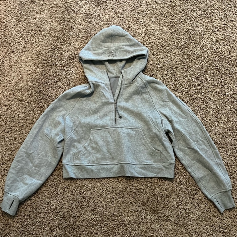 Lululemon Scuba Grey Half Zip Pullover